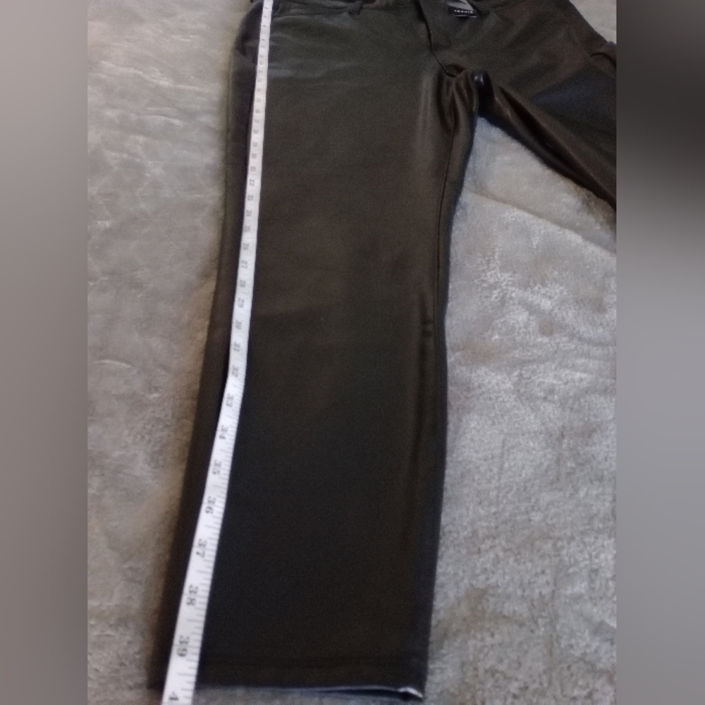 Torrid Women's Shell Leather Black Straight Leg Pants Size 18R - Picture 5 of 8